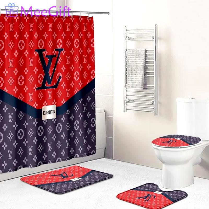 Louis vuitton lv home decor luxury fashion brand bathroom sets hypebeast bath mat Bathroom Set