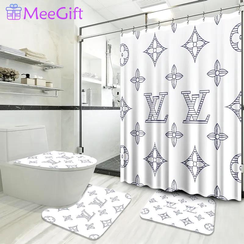Louis vuitton lv louis vuitton bathroom set bath mat hypebeast luxury fashion brand home decor Bathroom Set