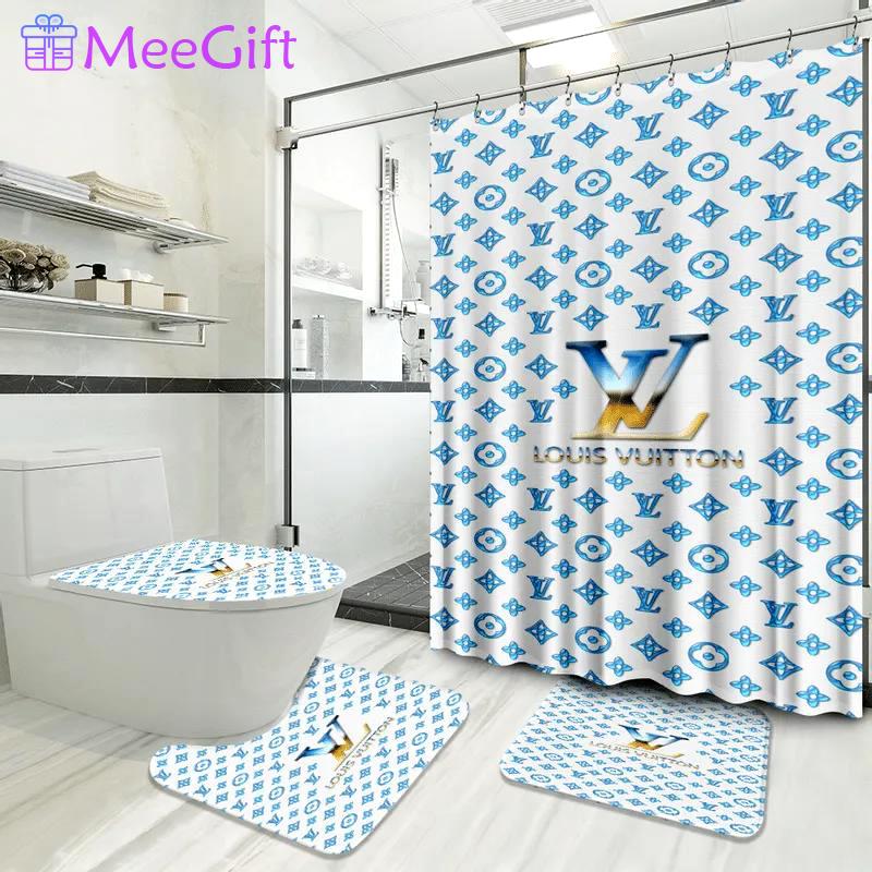 Louis vuitton lv louis vuitton bathroom sets home decor bath mat hypebeast luxury fashion brand Bathroom Set