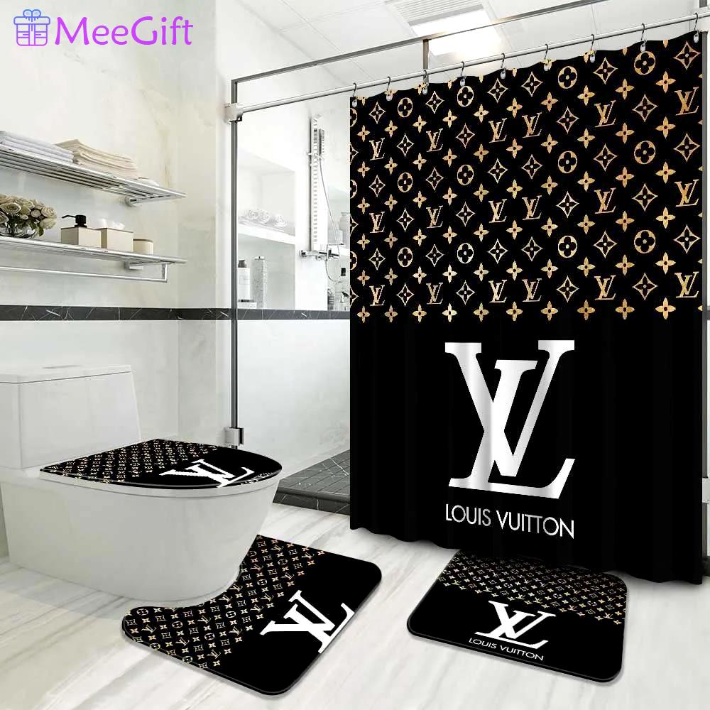 Louis vuitton lv louis vuitton bathroom sets home decor hypebeast bath mat luxury fashion brand Bathroom Set