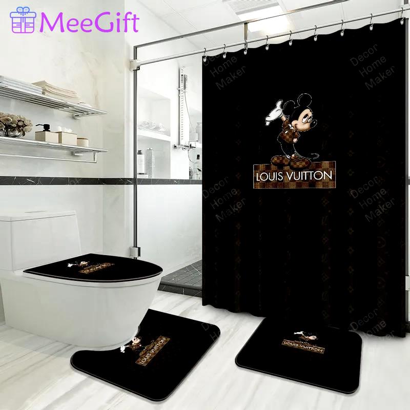 Louis vuitton lv louis vuitton hypebeast luxury fashion brand bathroom sets home decor bath mat Bathroom Set
