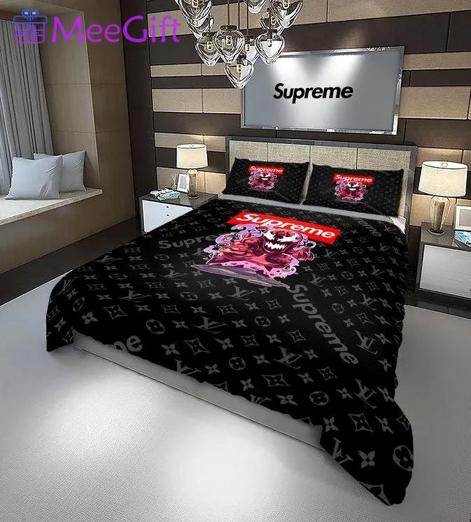Louis vuitton supreme venom luxury brand bedding set for bedroom luxury bedspread duvet cover set with pillowcases home decoration Bedding Sets