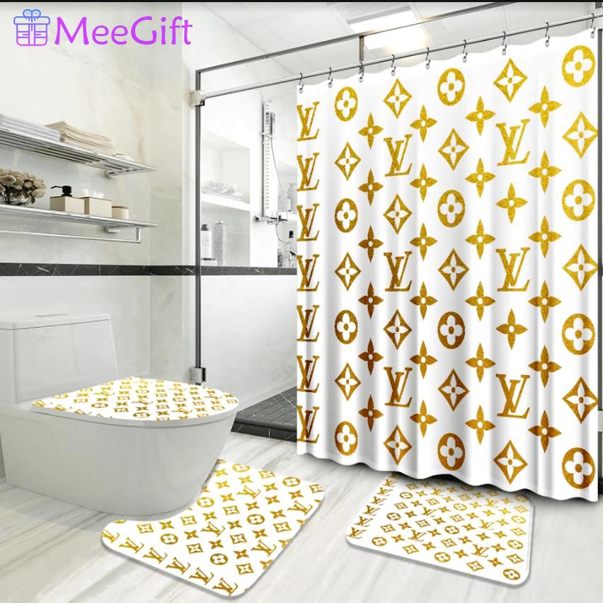 Louis vuitton yellow home decor bath mat luxury fashion brand hypebeast bathroom sets Bathroom Set
