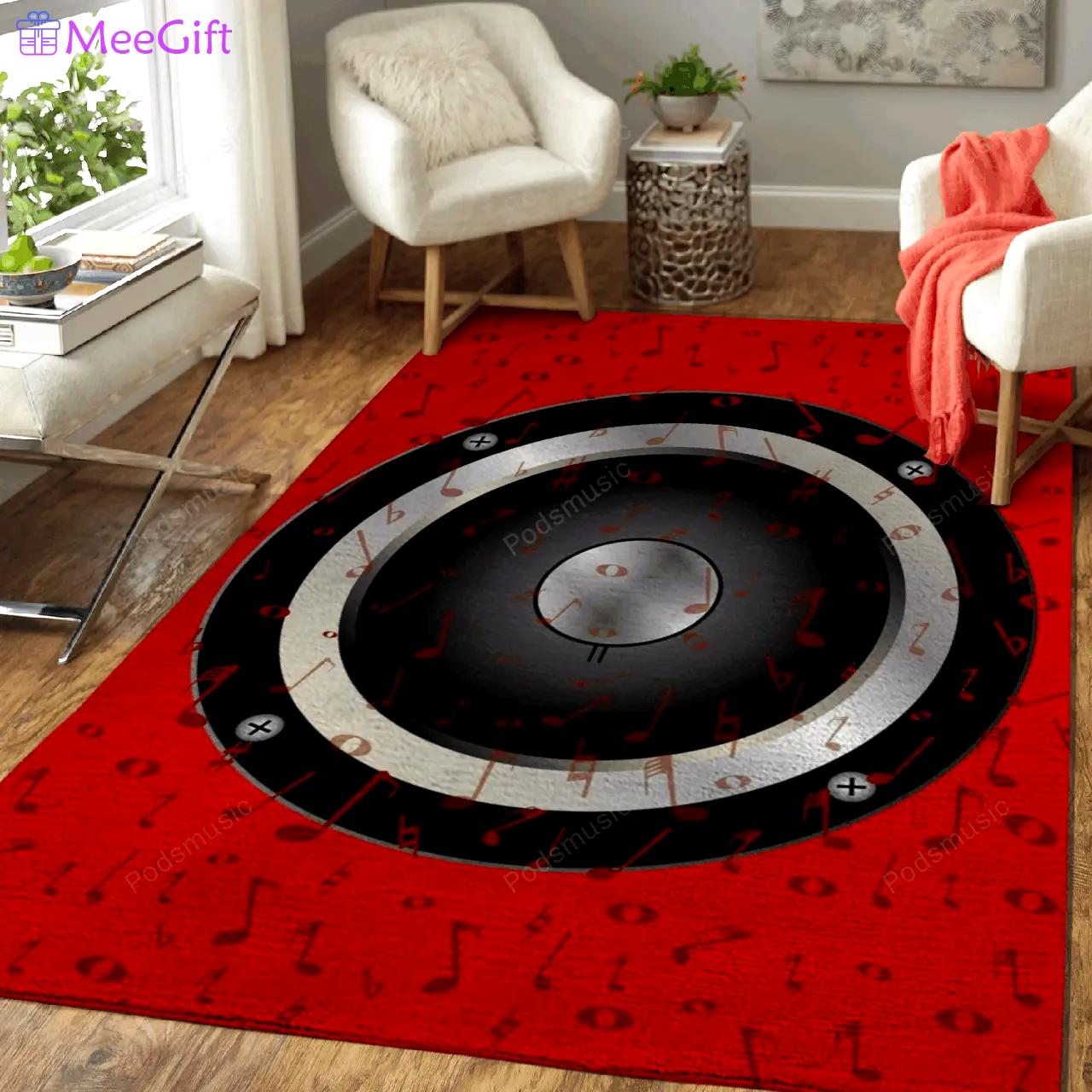 Love music musical art for fans area rug living room carpet rug regtangle carpet floor decor home decor Rectangle Rug