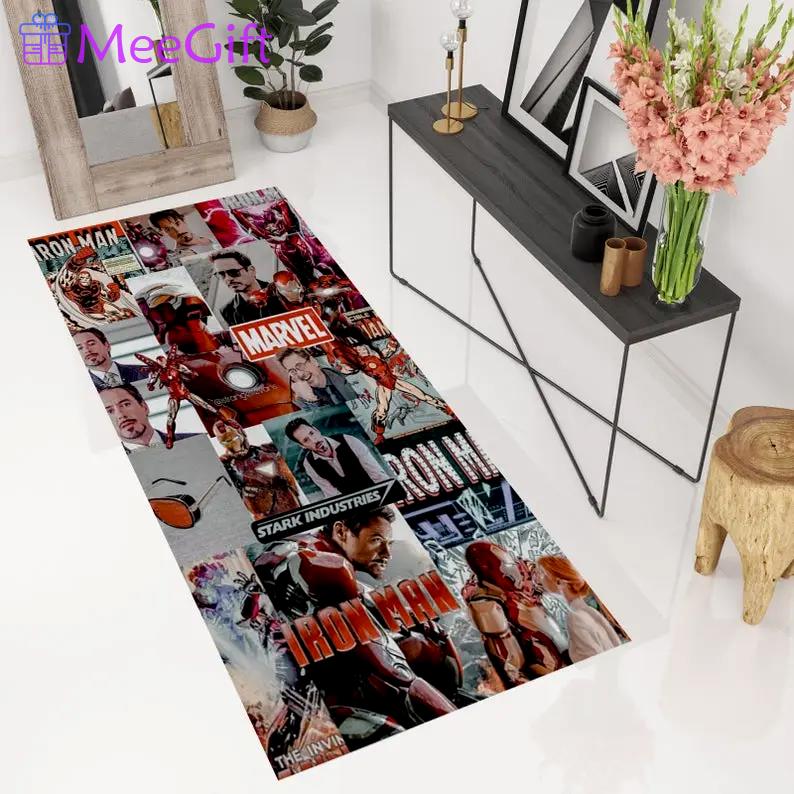 Marvel iron man movie abstract area rug inspired legend home living decor Rectangle Rug