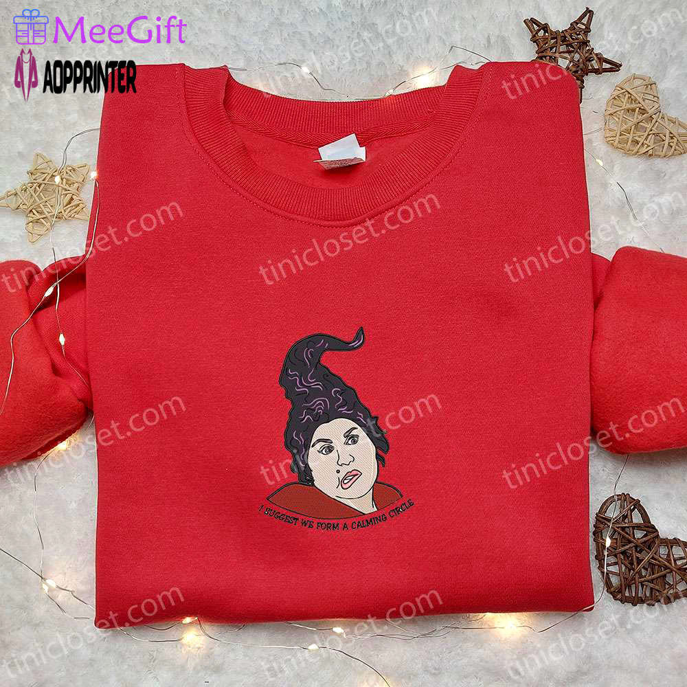 Mary sanderson halloween embroidered hoodie: best gift for halloween lovers Embroidered Shirt
