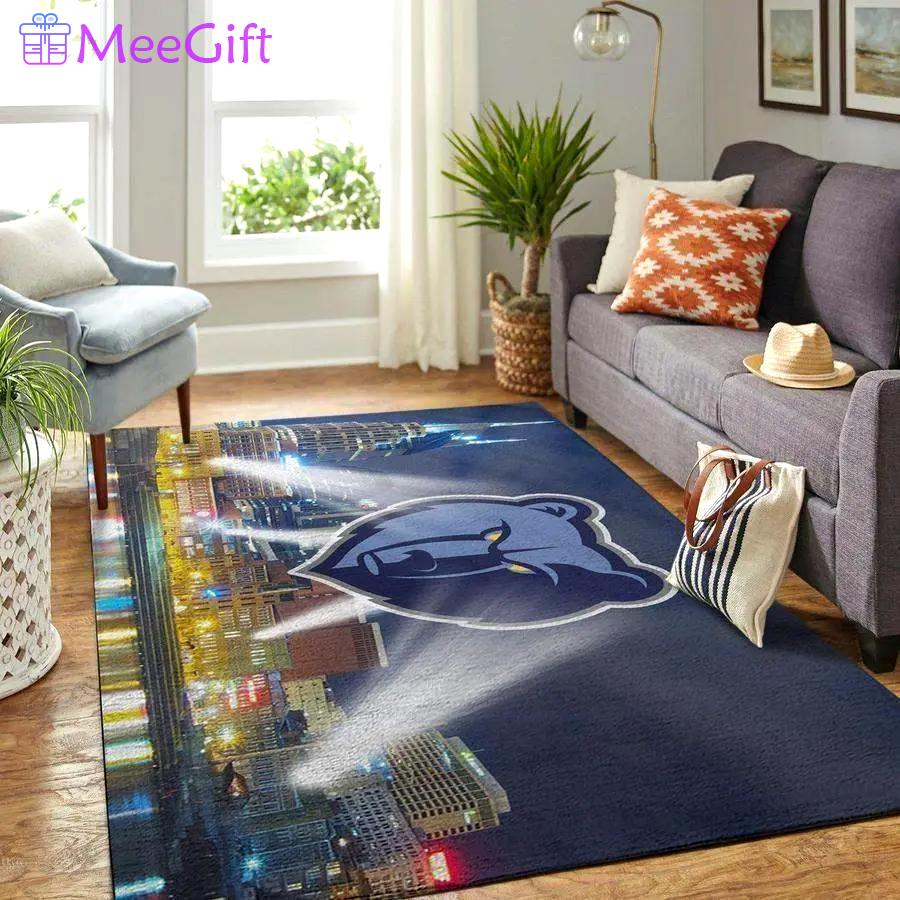 Memphis grizzlies football team logo carpet rug living room 1910077 Rectangle Rug