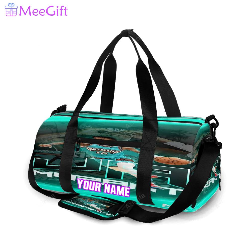 Memphis grizzlies ja morant 12 v6 personalized name travel bag gym bag 1677 Travel Bag