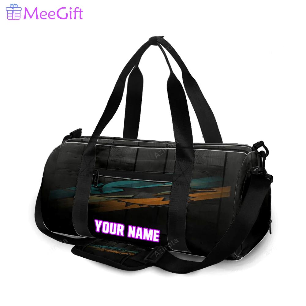 Miami dolphins logo art 7 personalized name travel bag gym bag 1346 Travel Bag