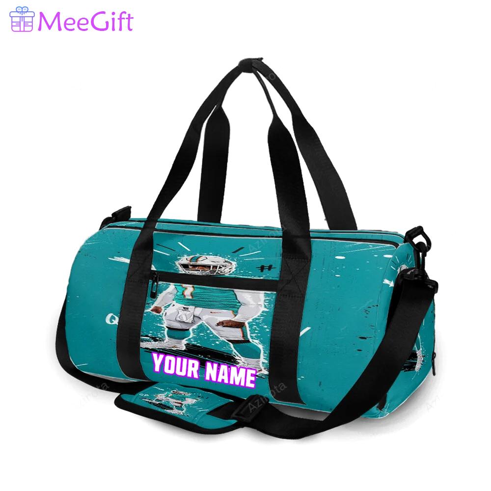 Miami dolphins tua tagovailoa5 personalized name travel bag gym bag 159 Travel Bag