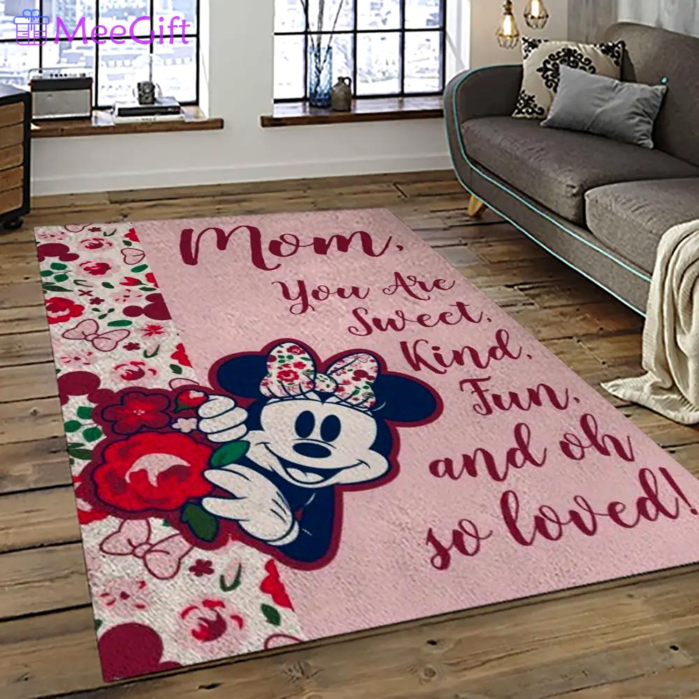 Mickey mouse characters cartoon movie carpet rectangle area rug for living room bedroom decor mme16 Rectangle Rug