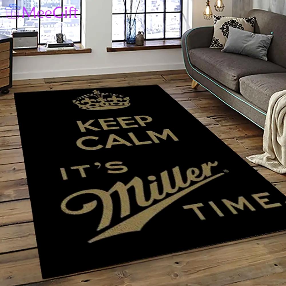 Miller lite american style beer retangle carpet area rug home decor gift best present for friends ml26 Rectangle Rug