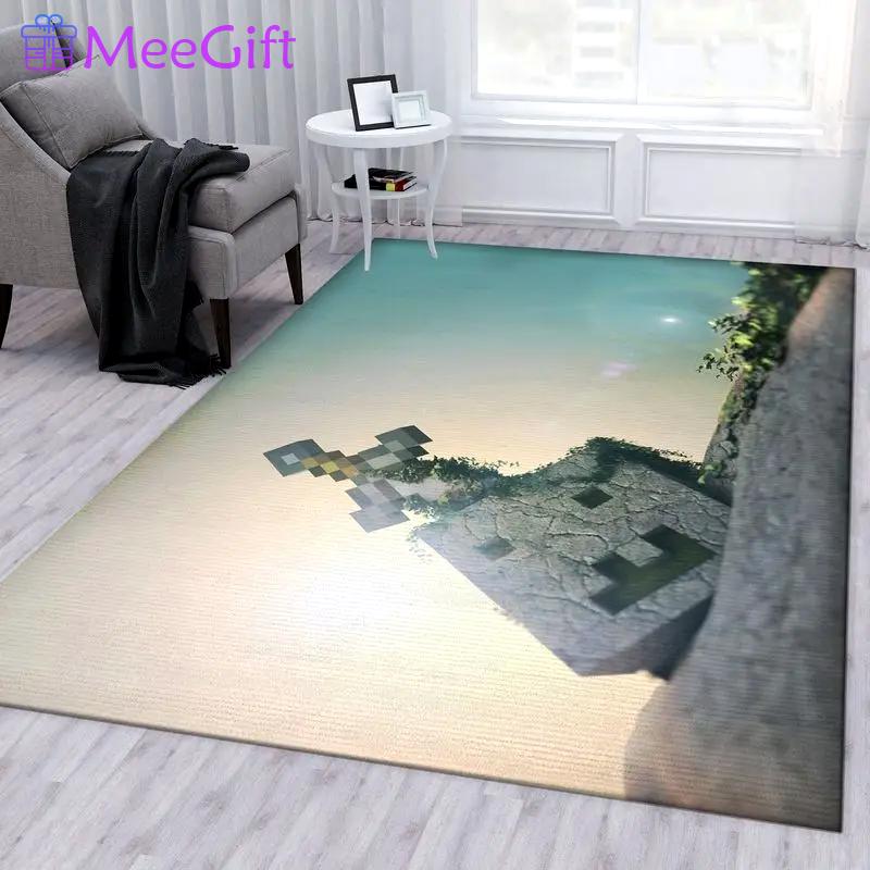 Minecraft 25 area rug living room and bed room rug rug regtangle carpet floor decor home decor Rectangle Rug