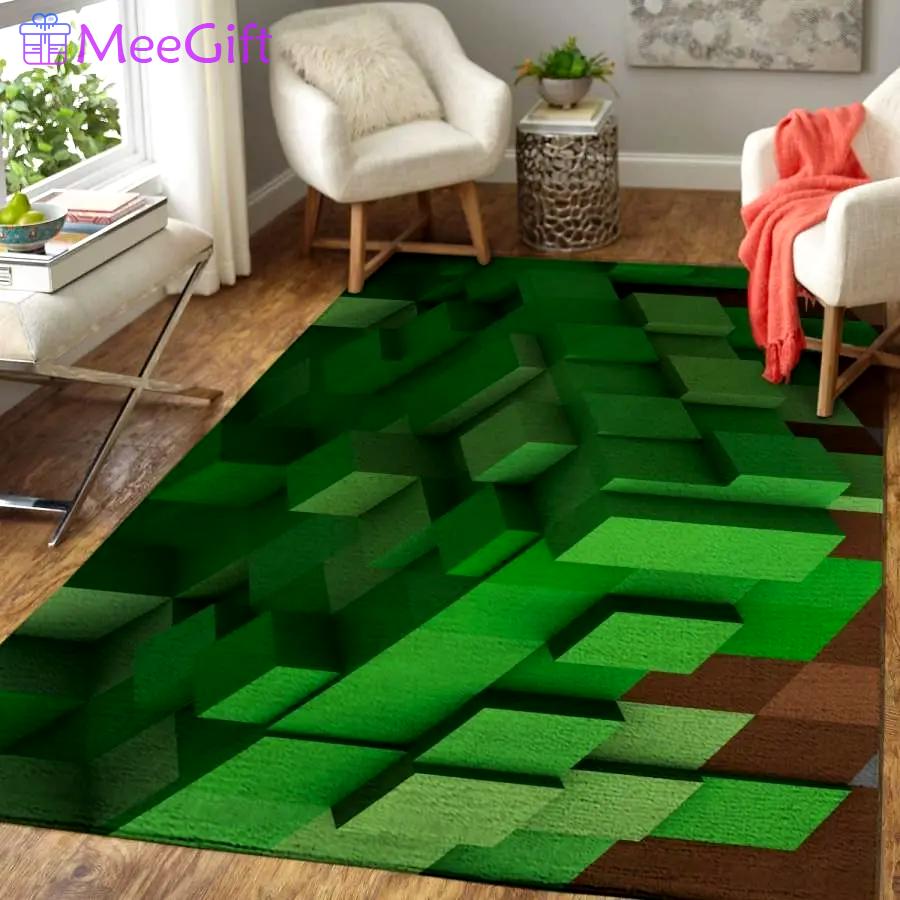 Minecraft area rug living room rug home decor video game gfd m301013 Rectangle Rug