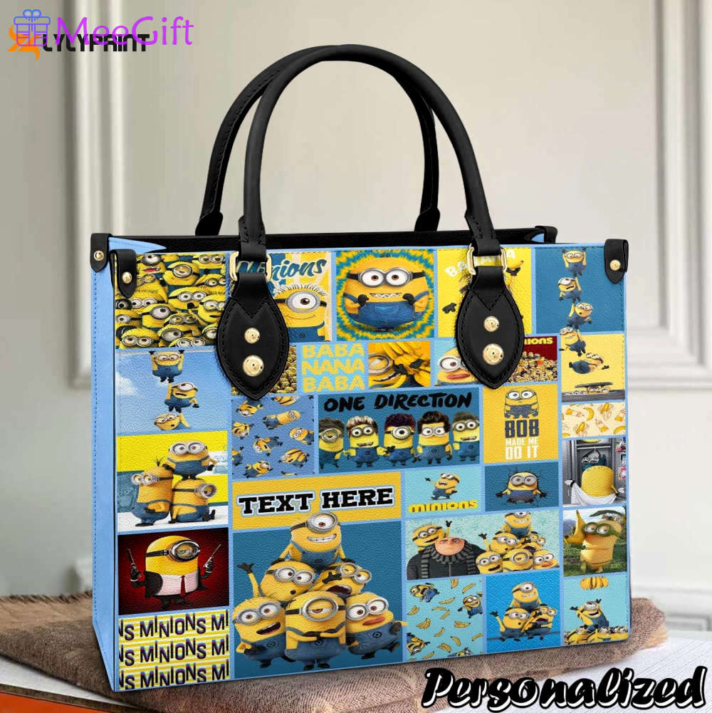 Minions leather handbag 1 3252 Women Leather Hand Bag