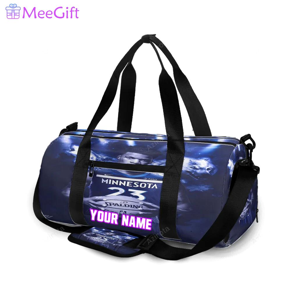 Minnesota timberwolves 23 jimmy butler v27 personalized name travel bag gym bag 134 Travel Bag