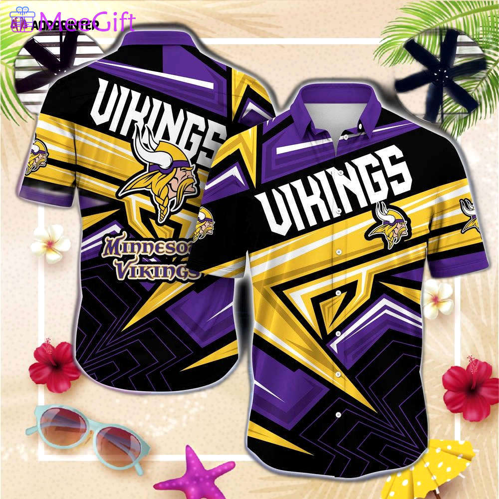 Minnesota vikings nfl summer hawaiian shirt Hawaii Shirt