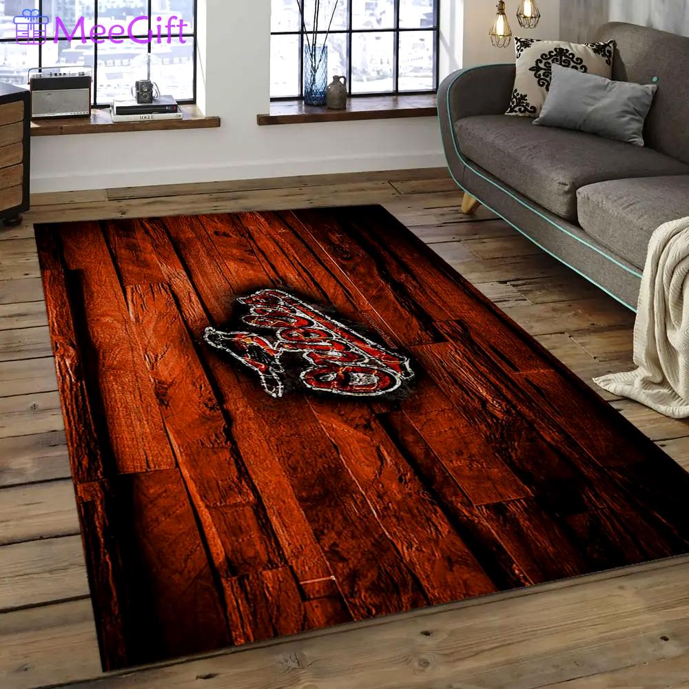 Mlb baltimore orioles baseball team logo rectangle area bo09 Rectangle Rug
