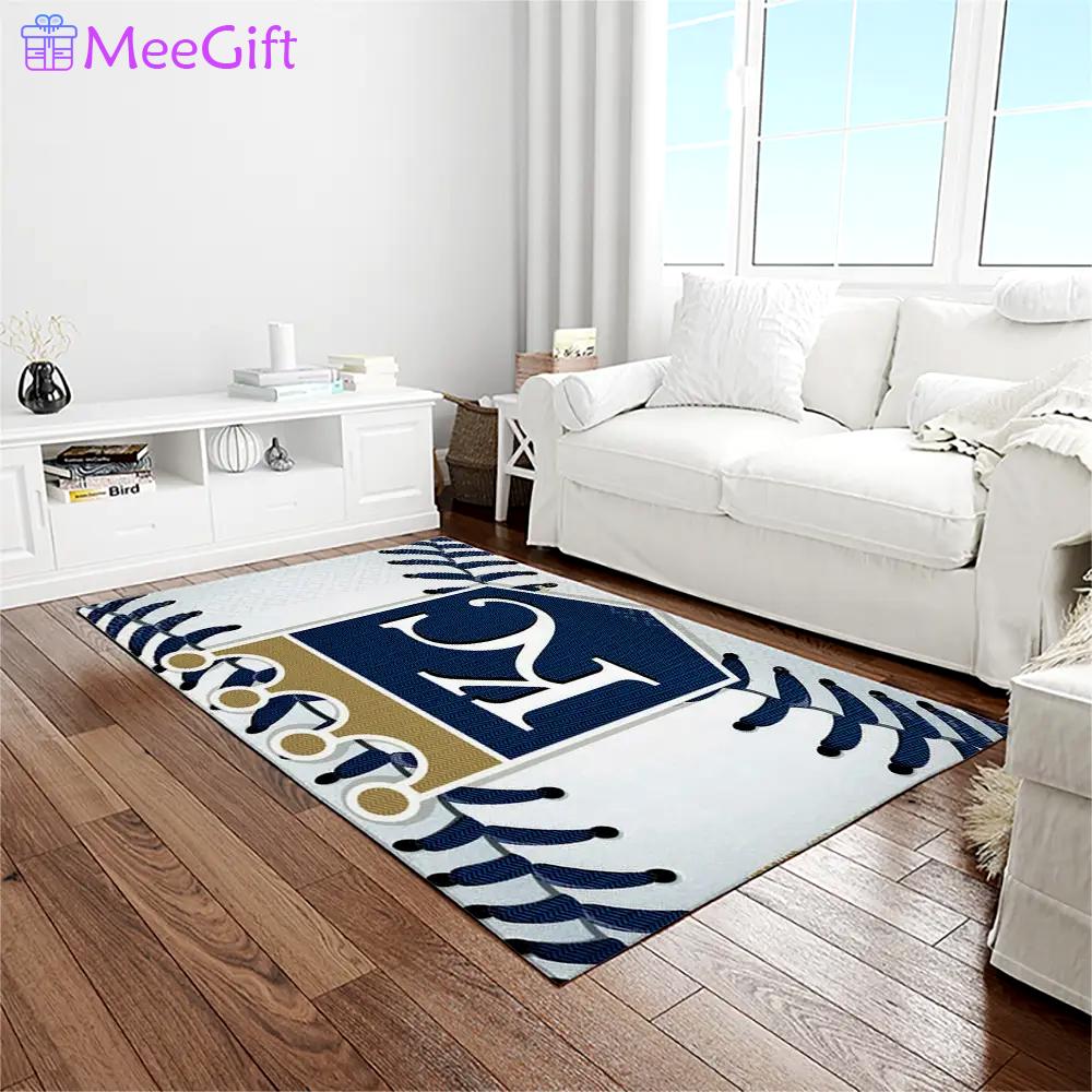 Mlb kansas city royals baseball team logo rectangle area rug kcr20 Rectangle Rug