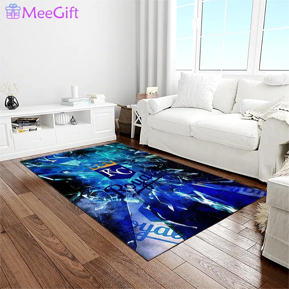 Mlb kansas city royals baseball team logo rectangle area rug kcr43 Rectangle Rug