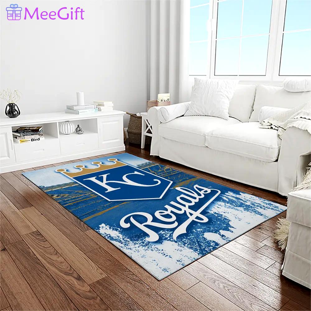 Mlb kansas city royals baseball team logo rectangle area rug kcr57 Rectangle Rug