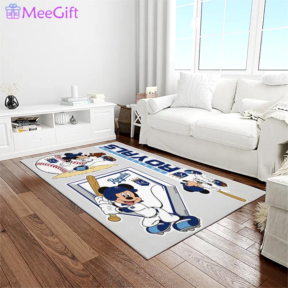 Mlb kansas city royals baseball team logo rectangle area rug kcr78 Rectangle Rug