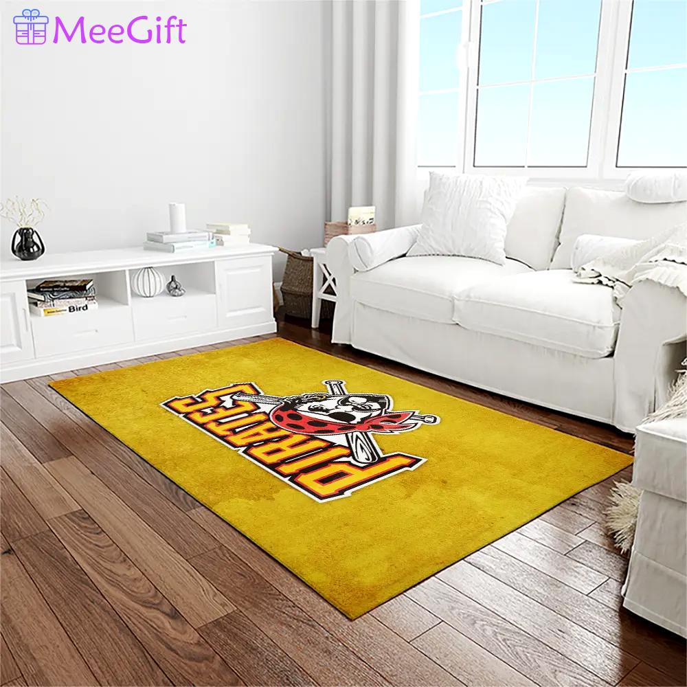 Mlb pittsburgh pirates baseball team logo rectangle area rug pp06 Rectangle Rug