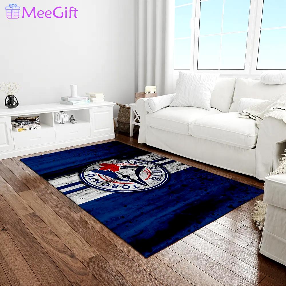 Mlb toronto blue jays baseball team logo rectangle area rug tbj16 Rectangle Rug