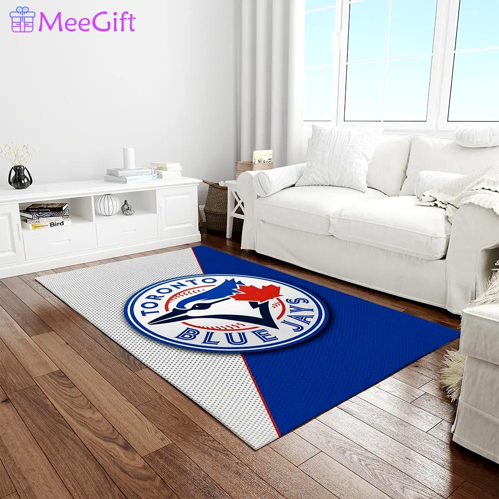 Mlb toronto blue jays baseball team logo rectangle area rug tbj17 Rectangle Rug
