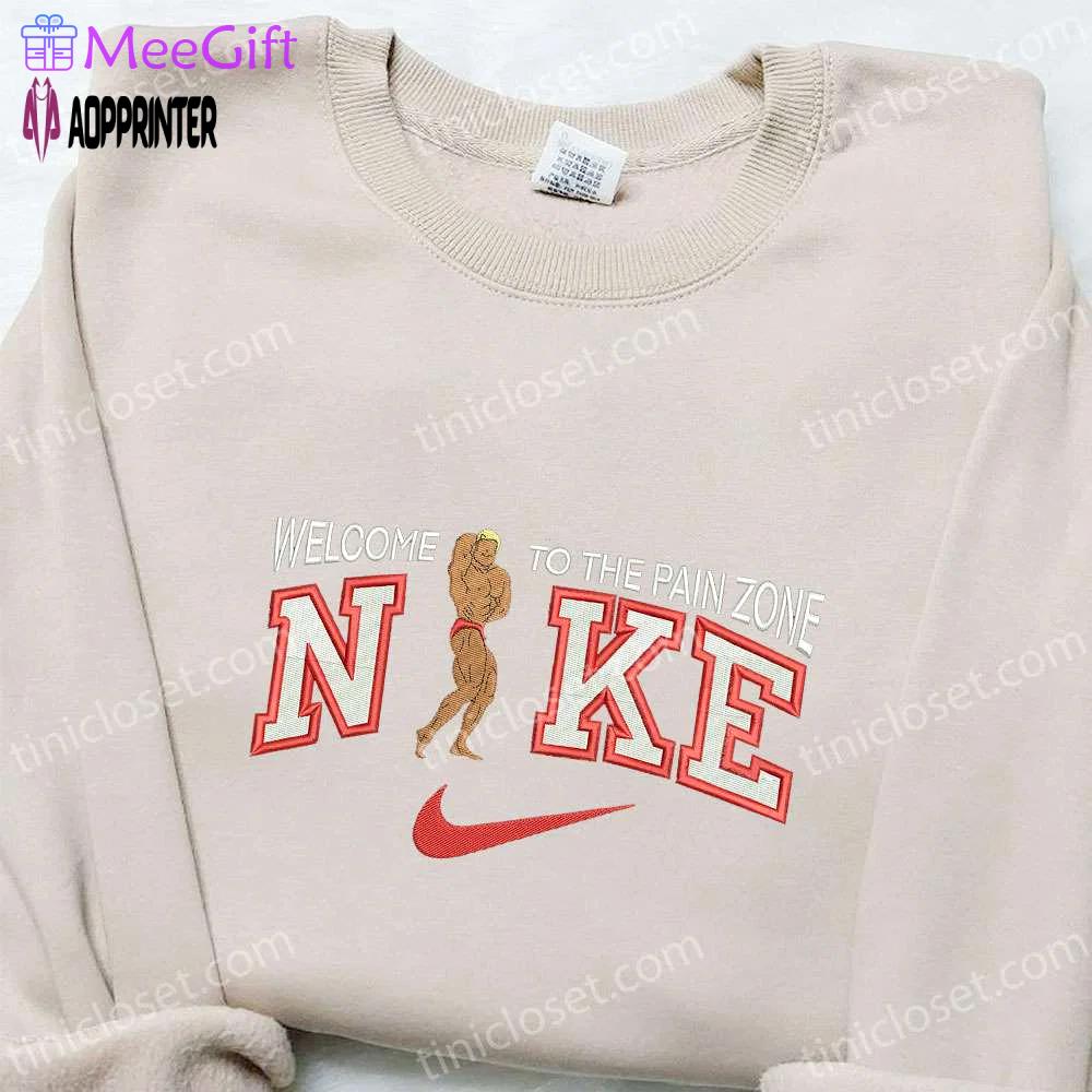 Muscular x nike celebrity embroidered shirt – stylish nike inspired design Embroidered Shirt