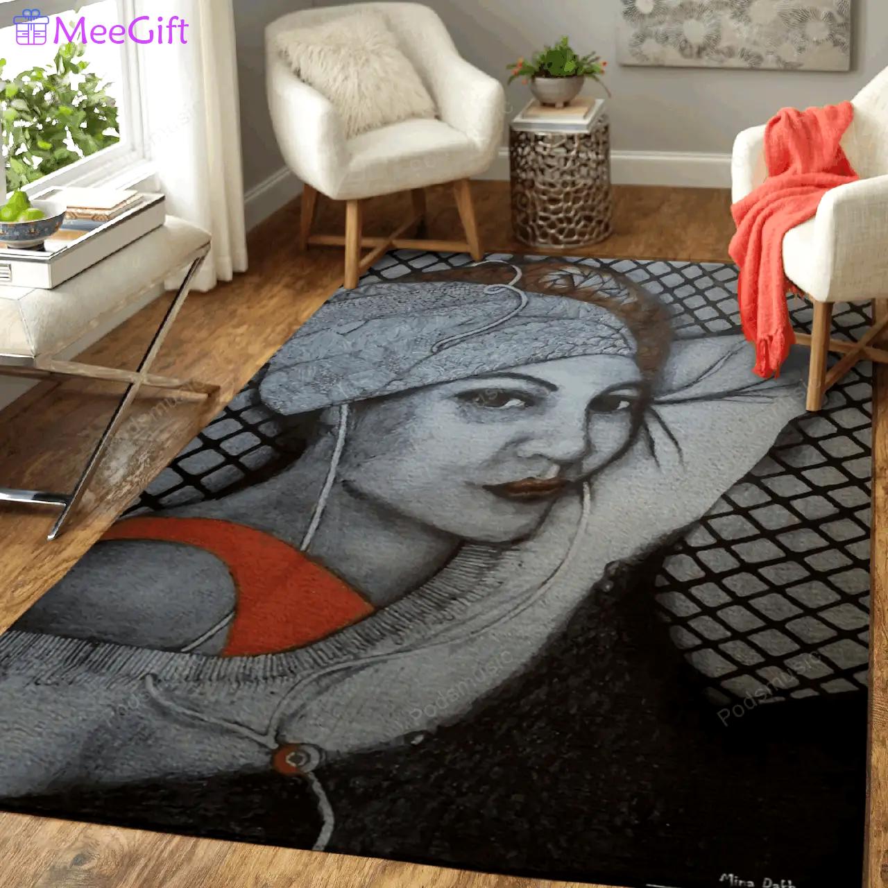 Music by illustration art for fans area rug living room carpet rug regtangle carpet floor decor home decor Rectangle Rug