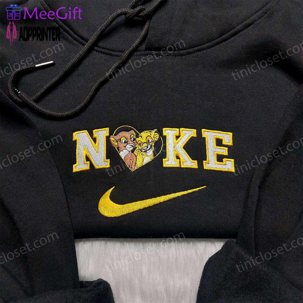 Nala simba nike embroidered shirt: lion king x disney anniversary shirts Embroidered Shirt