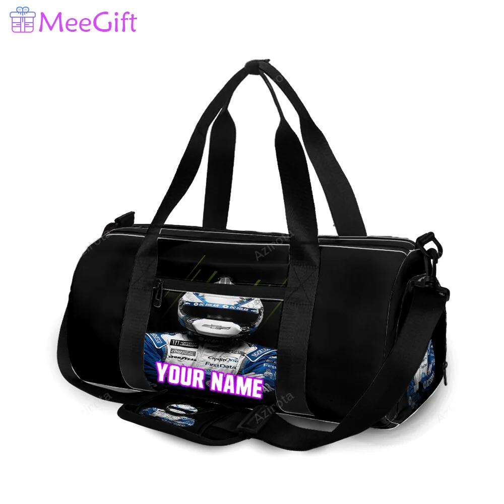 Nascar chip ganassi racing kyle larson2 personalized name travel bag gym bag 684 Travel Bag