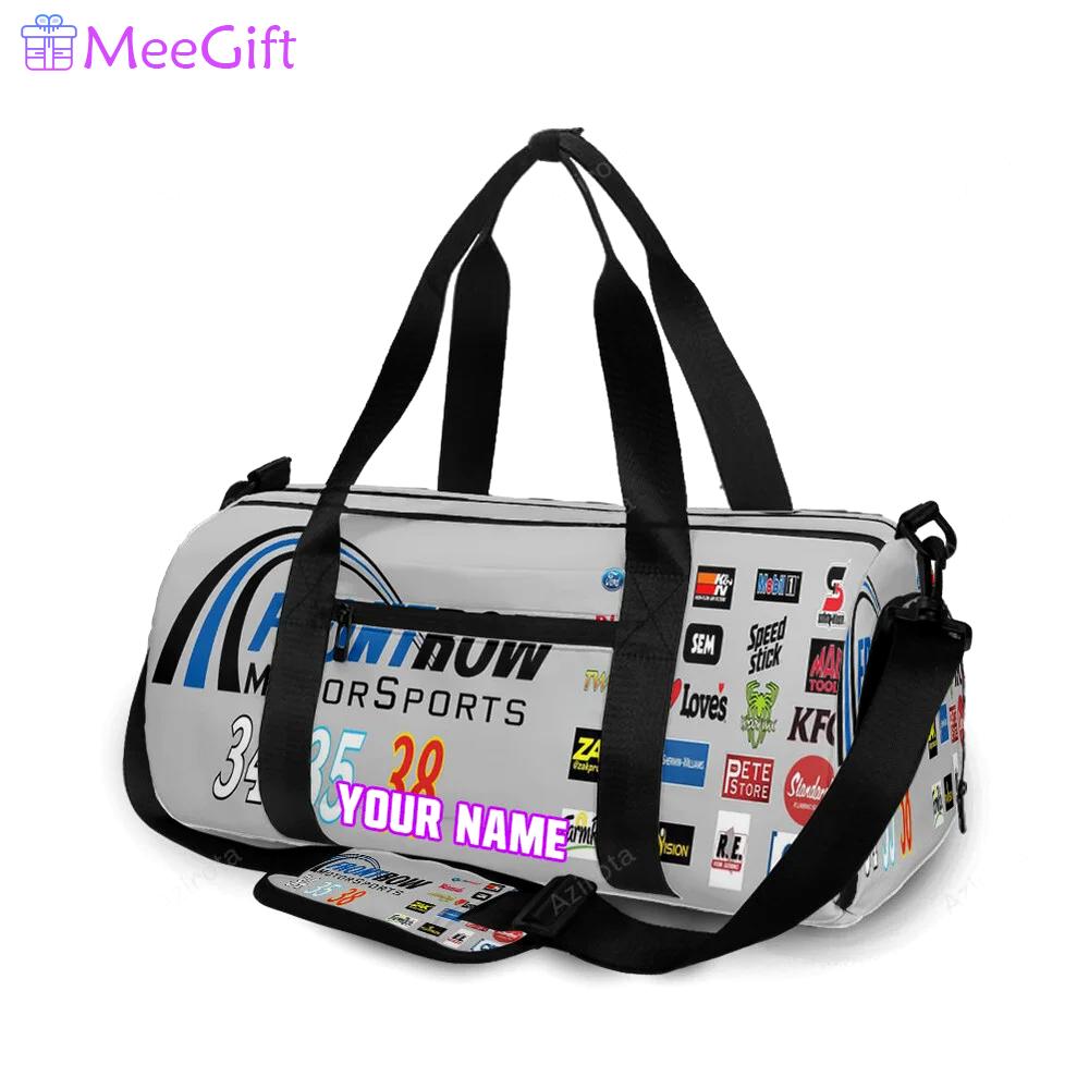Nascar front row motor sports logo1 personalized name travel bag gym bag 1676 Travel Bag