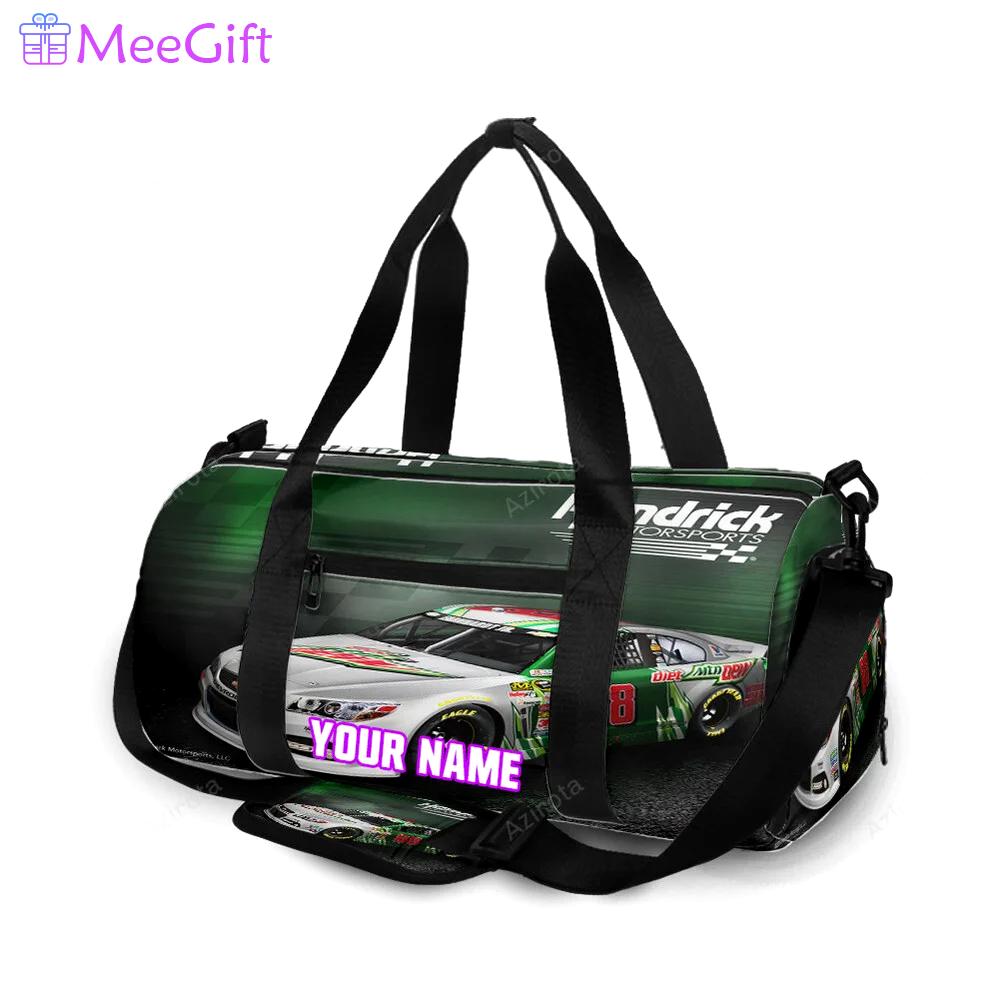 Nascar hendrick motorsports car13 personalized name travel bag gym bag 364 Travel Bag