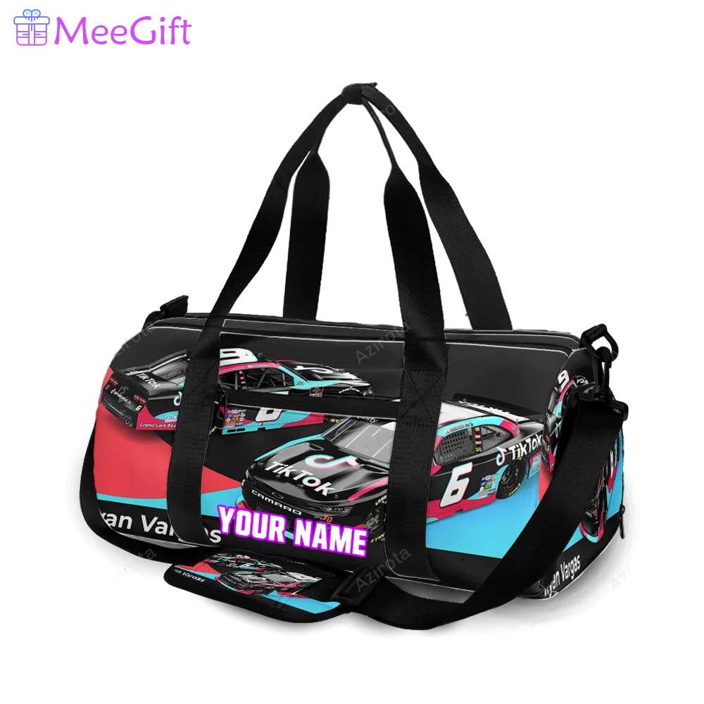 Nascar jd motorsport w gary keller car10 personalized name travel bag gym bag 646 Travel Bag