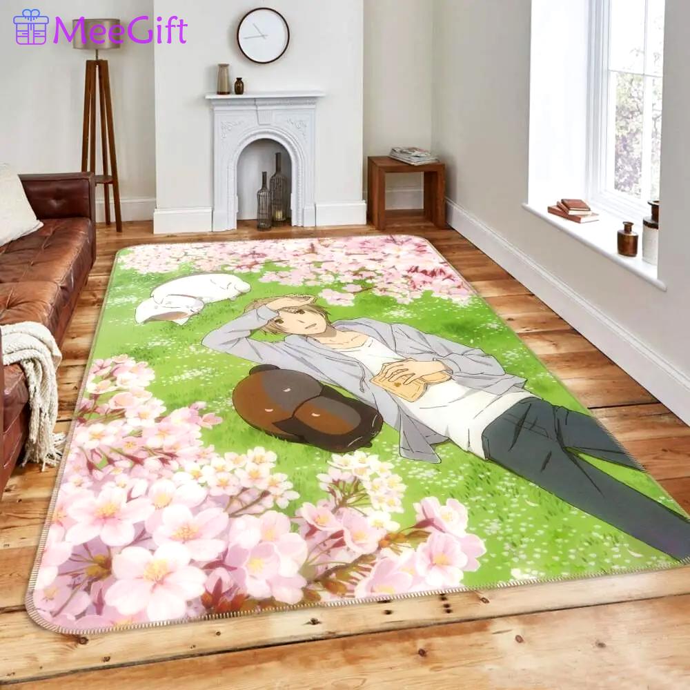 Natsume anime 12 area rug living room and bed room rug rug regtangle carpet floor decor home decor Rectangle Rug