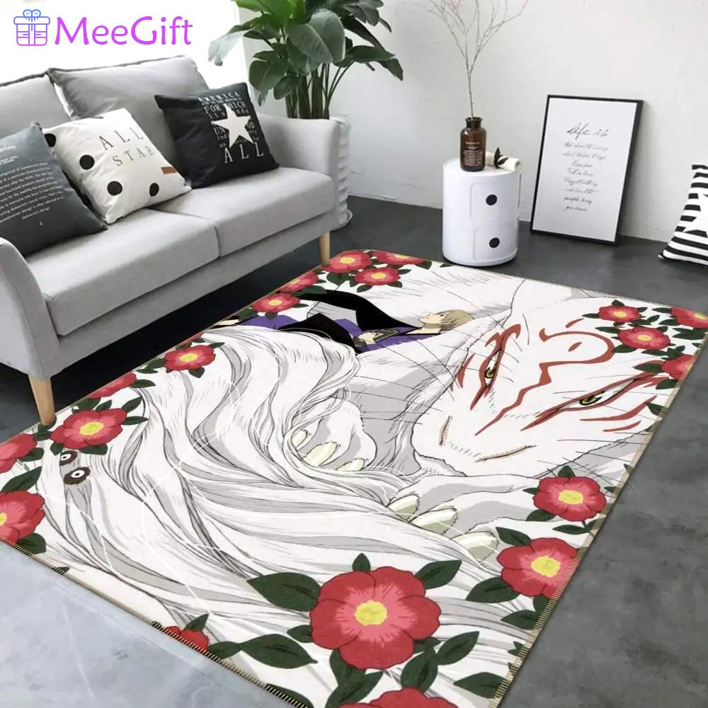 Natsume anime 14 area rug living room and bed room rug rug regtangle carpet floor decor home decor Rectangle Rug