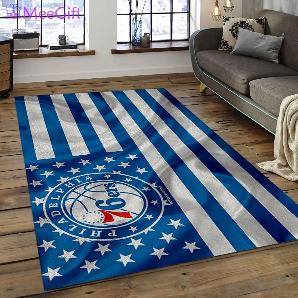 Nba charlotte hornets basketball legend team logo rectangle area ch27 Rectangle Rug