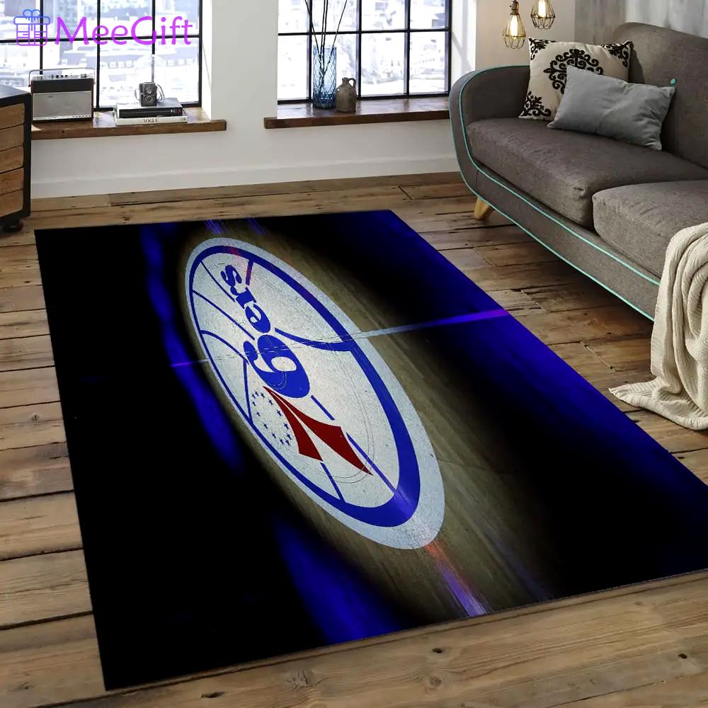 Nba charlotte hornets basketball legend team logo rectangle area ch47 Rectangle Rug