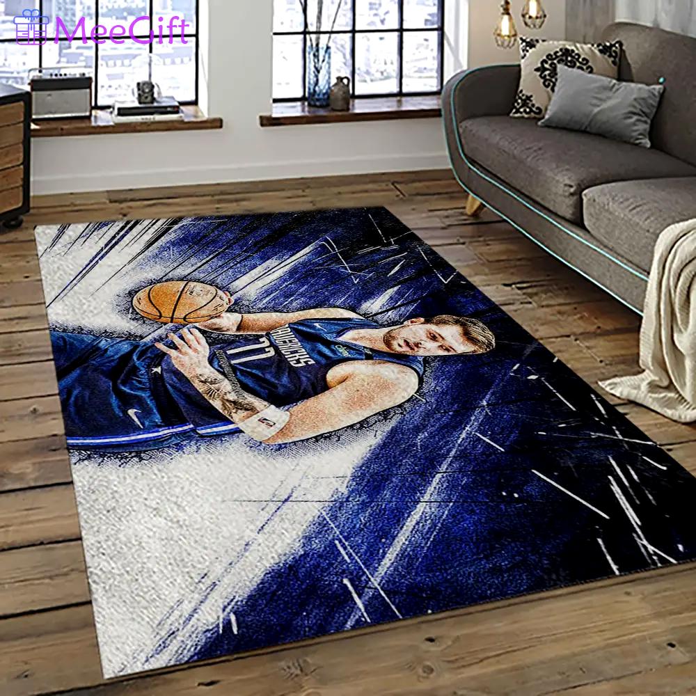 Nba dallas mavericks basketball team logo sport carpet rectangle area rug for living room dmr44 Rectangle Rug