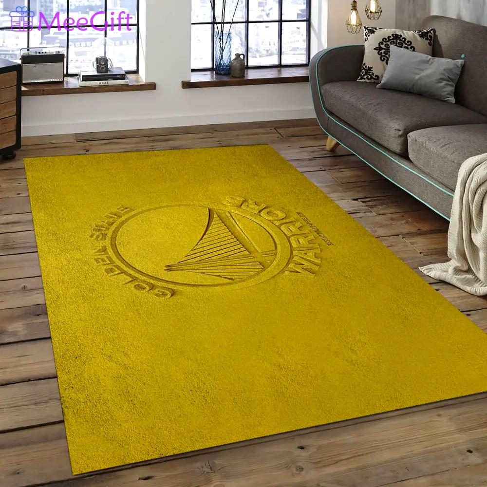 Nba golden state warriors basketball legend team logo rectangle area gsw20 Rectangle Rug