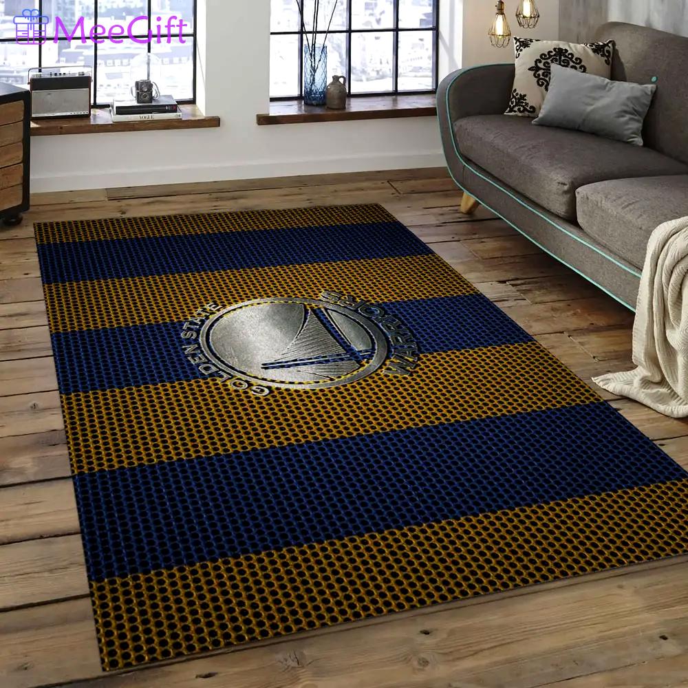 Nba golden state warriors basketball legend team logo rectangle area gsw23 Rectangle Rug