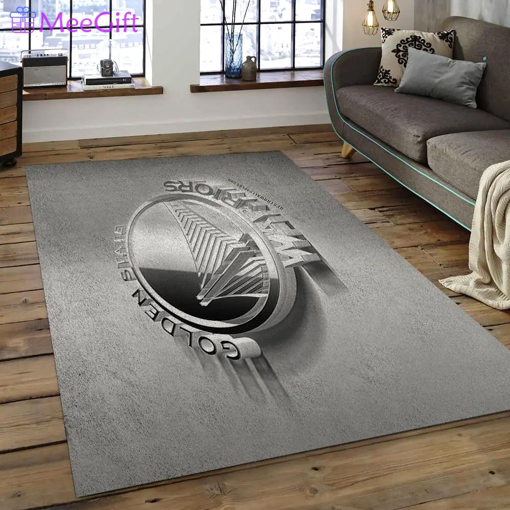 Nba golden state warriors basketball legend team logo rectangle area gsw28 Rectangle Rug