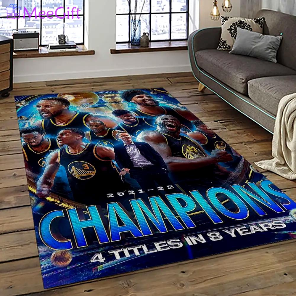 Nba golden state warriors basketball team logo sport carpet area rug home decor best gift for friends gsw67 Rectangle Rug