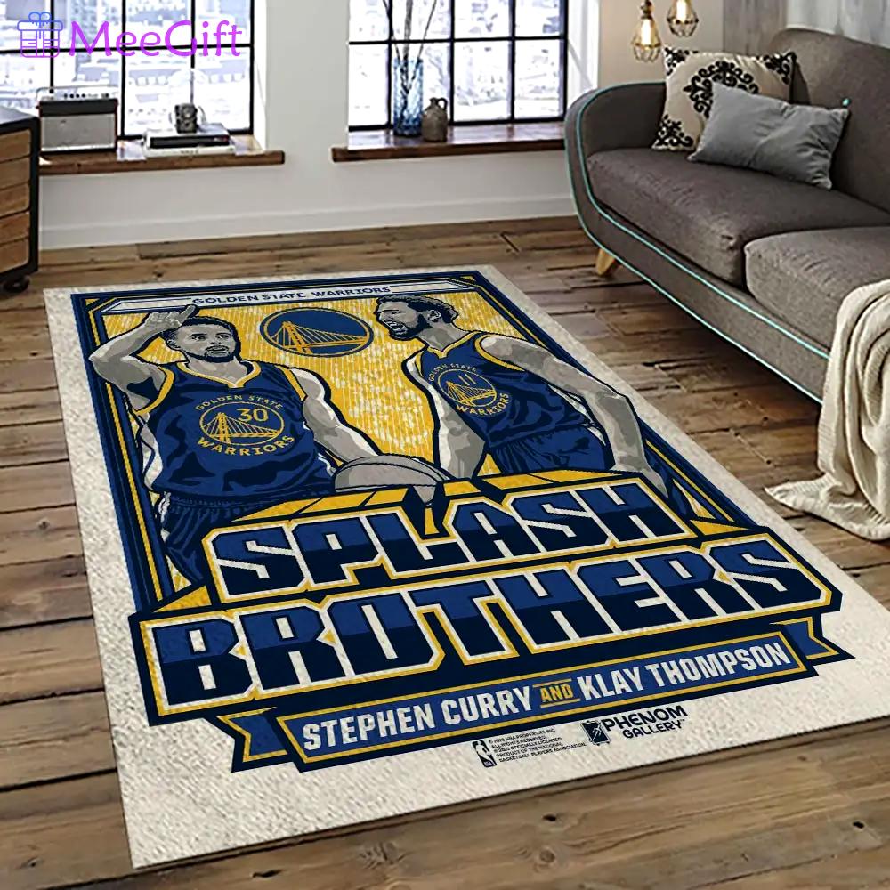 Nba golden state warriors basketball team logo sport carpet area rug home decor best gift for friends gsw70 Rectangle Rug