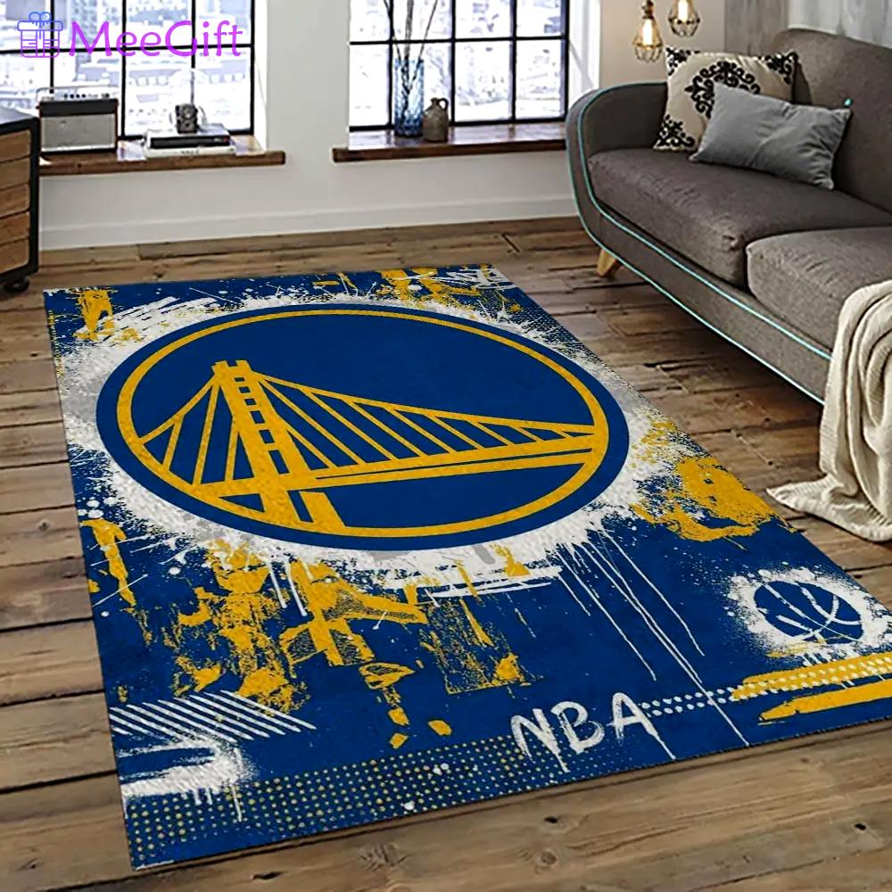 Nba golden state warriors basketball team logo sport carpet area rug home decor best gift for friends gsw86 Rectangle Rug