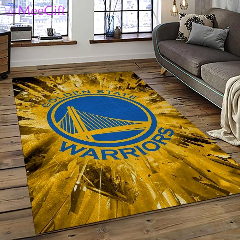 Nba golden state warriors basketball team logo sport carpet area rug home decor best gift for friends gsw98 Rectangle Rug