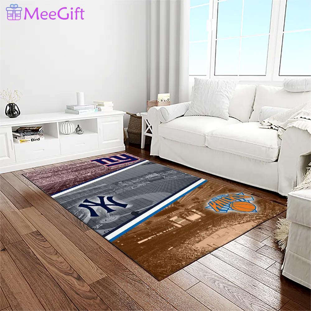 Nba new york knicks basketball team logo rectangle area rug nyk03 Rectangle Rug