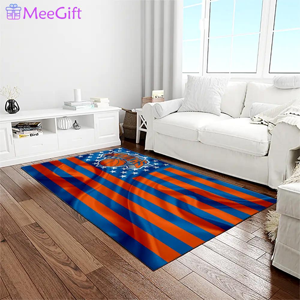 Nba new york knicks basketball team logo rectangle area rug nyk25 Rectangle Rug